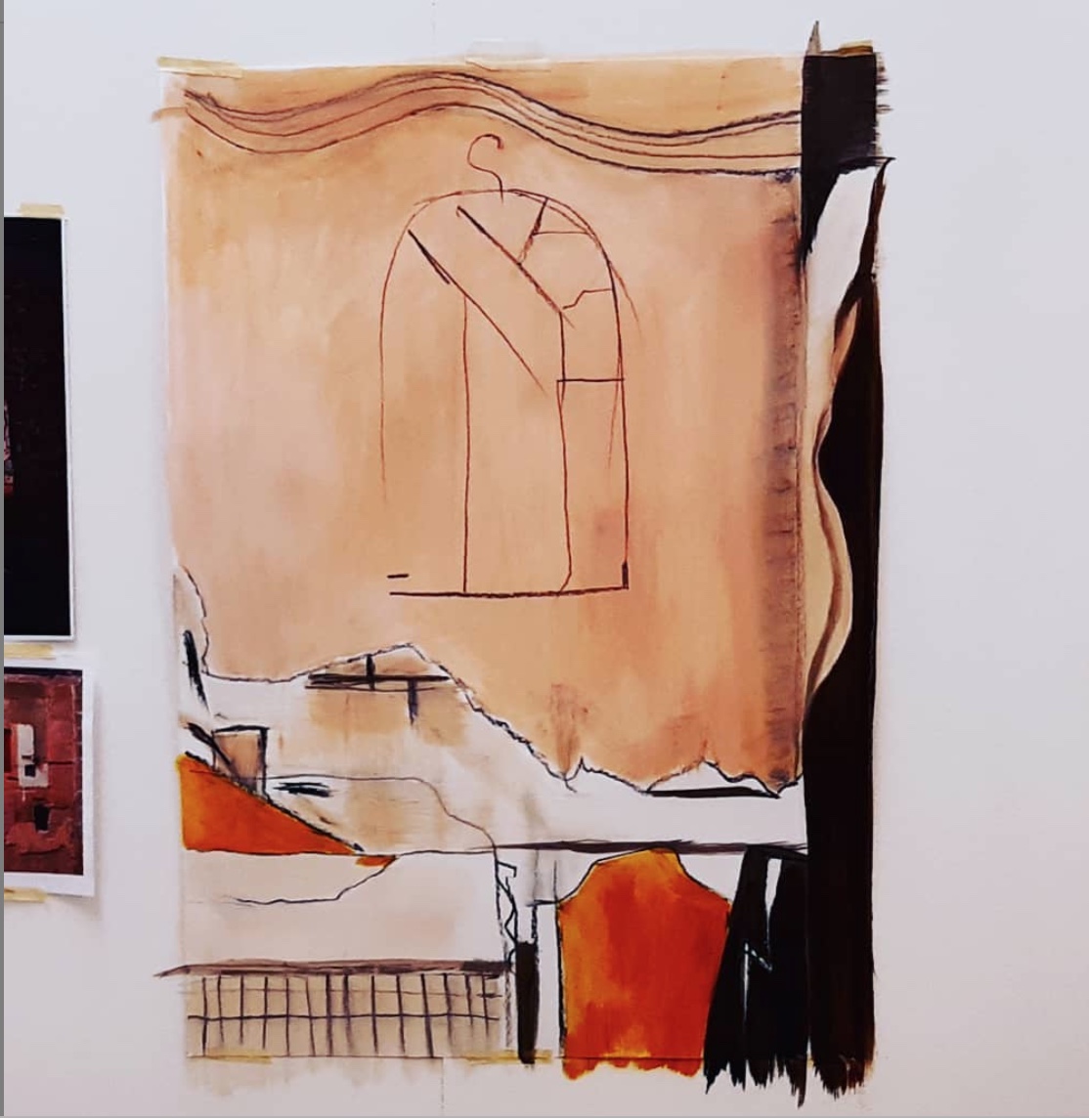 'Homage to Richard Diebenkorn' 'A La Richard Diebenkorn' Plaster wallbuilding site