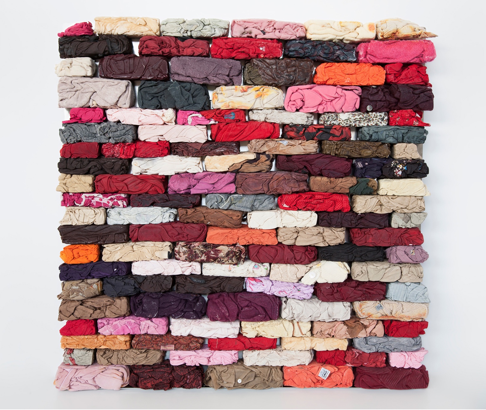 Clothing bricks wall